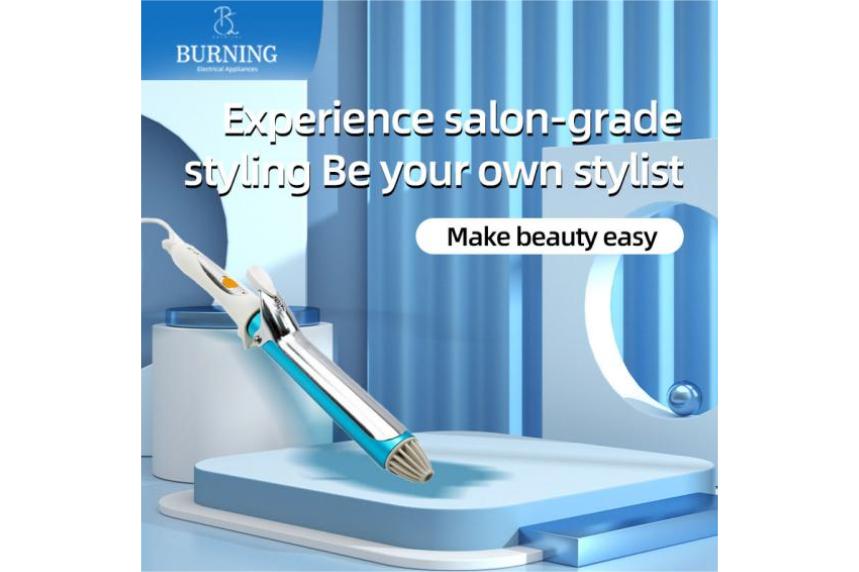 Revolutionize Your Hair Styleing with The Blue Barrel Single Barrel Hair Curler